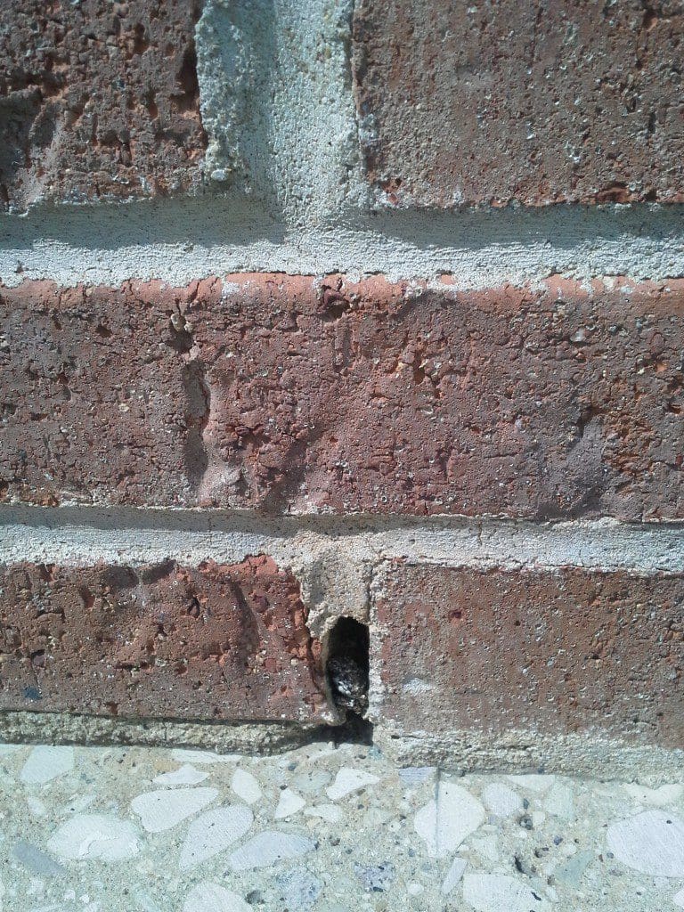 Sea Wall Weep Hole